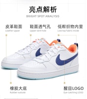 (JR) Nike Court Borough Low 2 'Putih Ungu Gelap' BQ5448-112 Details for (JR) Nike Court Borough Low 2 'Putih Ungu Gelap' BQ5448-112