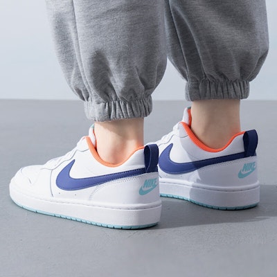 (Youth) Nike Court Borough Low 2 'White Dark Purple Dust' BQ5448-112 Cheap (Youth) Nike Court Borough Low 2 'White Dark Purple Dust' BQ5448-112