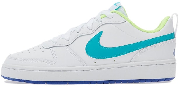 (JR) Nike Court Borough Low 2 'Putih Teal Biru' BQ5448-105 Buy (JR) Nike Court Borough Low 2 'Putih Teal Biru' BQ5448-105