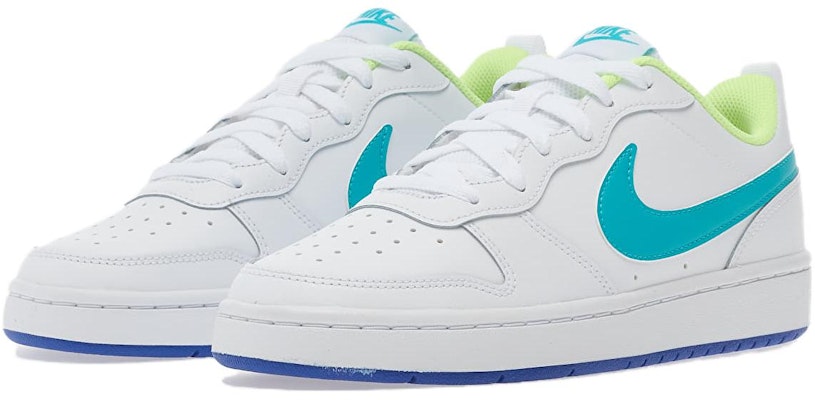 (JR) Nike Court Borough Low 2 'Putih Biru Teal' BQ5448-105 Lookbook (JR) Nike Court Borough Low 2 'Putih Biru Teal' BQ5448-105