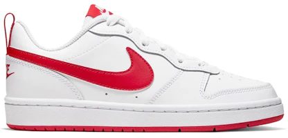 (Youth) Nike Court Borough Low 2 'White University Red' BQ5448-103 (Youth) Nike Court Borough Low 2 'White University Red' BQ5448-103
