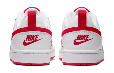 (Youth) Nike Court Borough Low 2 'White University Red' BQ5448-103
