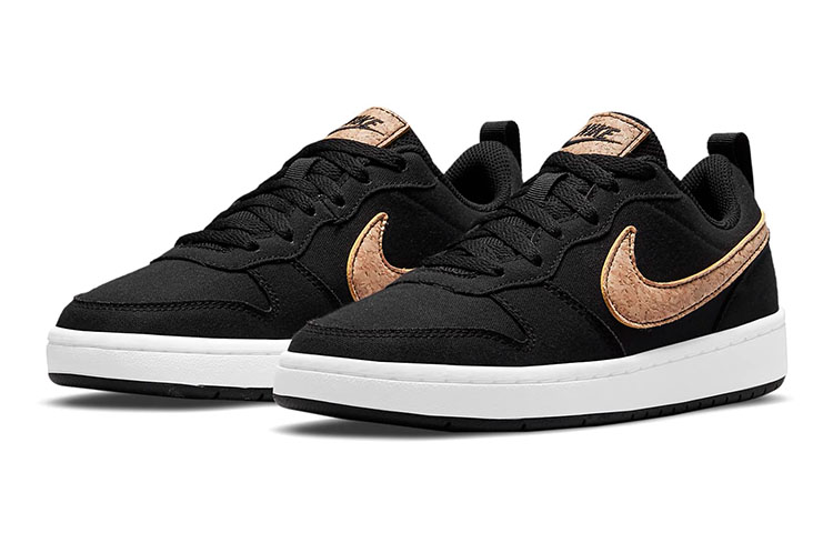 Lookbook Nike 法院區低筒2號帆布板鞋 GS 黑棕