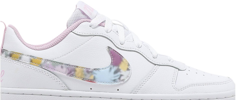 Nike Court Borough Low 2 SE花卉 低筒 球鞋 GS 白粉色 Order Nike Court Borough Low 2 SE花卉 低筒 球鞋 GS 白粉色