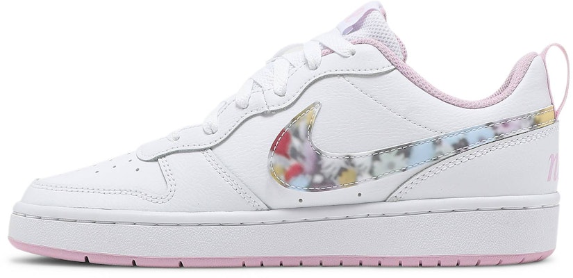 Nike Court Borough Low 2 SE花卉 低筒 球鞋 GS 白粉色 Lookbook Nike Court Borough Low 2 SE花卉 低筒 球鞋 GS 白粉色