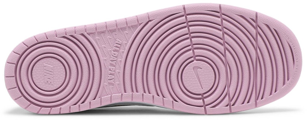 Nike Court Borough Low 2 SE花卉 低筒 球鞋 GS 白粉色 Shop Nike Court Borough Low 2 SE花卉 低筒 球鞋 GS 白粉色