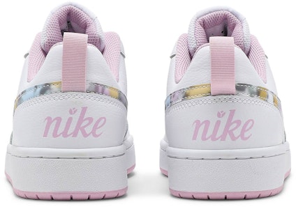 (JR) Nike Court Borough Low 2 SE 'Swoosh Floral' CK5426-100 Details for (JR) Nike Court Borough Low 2 SE 'Swoosh Floral' CK5426-100