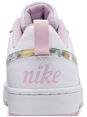 Youth Nike Court Borough Low 2 SE Floral Swoosh CK5426 100