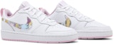 Cheap Nike Court Borough Low 2 SE花卉 低筒 球鞋 GS 白粉色