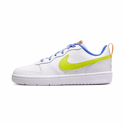 (Youth) Nike Court Borough Low 2 SE 'White Atomic Green'