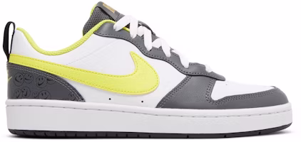 (Youth) Nike Court Borough Low 2 SE 'White Yellow Strike' DO6688-100 (Youth) Nike Court Borough Low 2 SE 'White Yellow Strike' DO6688-100