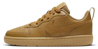 (Youth) Nike Court Borough Low 2 Wheat Wheat Gum Light Brown BQ5448-700 (Youth) Nike Court Borough Low 2 Wheat Wheat Gum Light Brown BQ5448-700