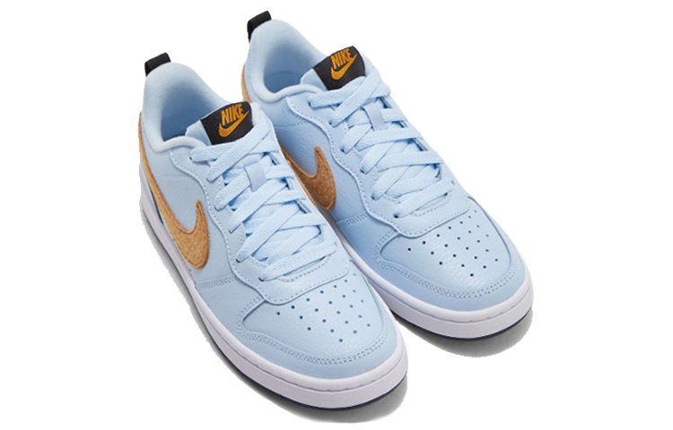 Order (JR) Nike Court Borough Low 2GS 'Biru Cokelat Putih' CQ4015-400