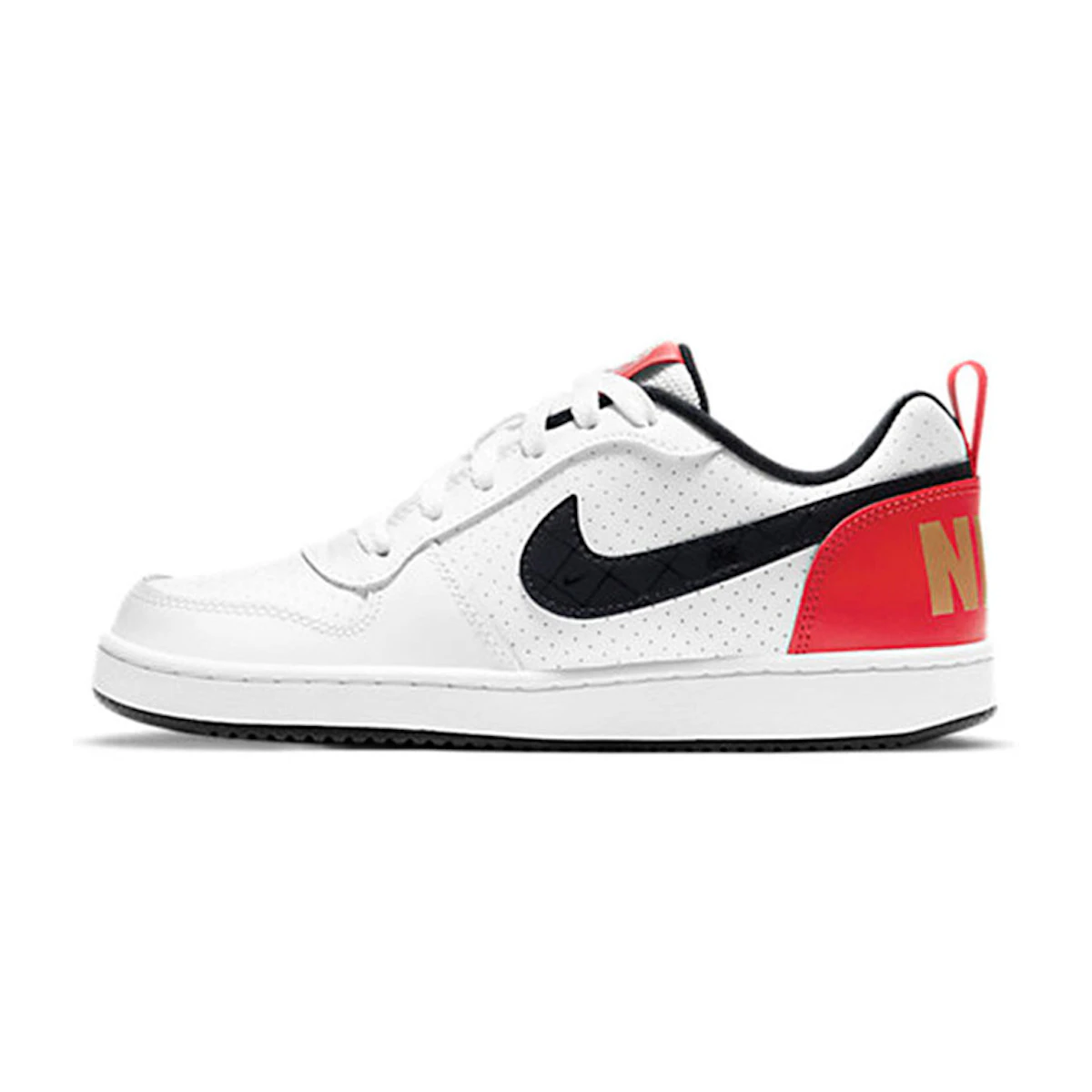(Youth) Nike Court Borough Low 'White University Red Gold' DD8495-106