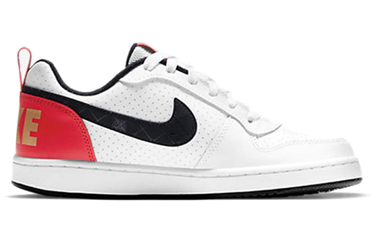 (Youth) Nike Court Borough Low ‘Black White Red’ DD8495-106