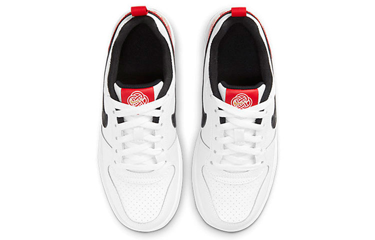 (Youth) Nike Court Borough Low ‘Black White Red’ DD8495-106