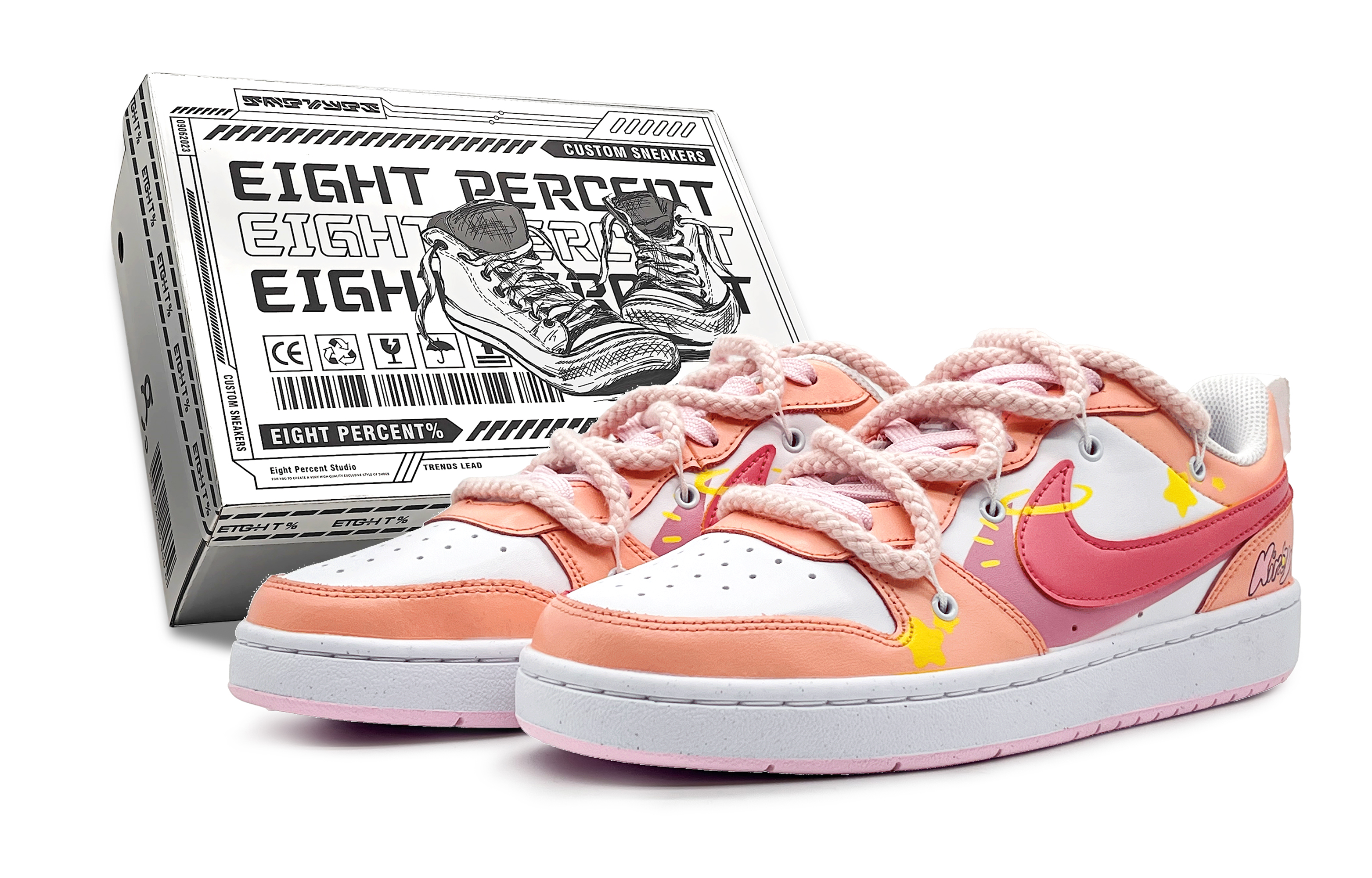 Buy (Youth) Nike Court Borough Low #39 Kirby Graffiti Custom #39 DV5456 105