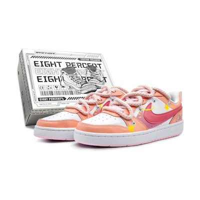 (Youth) Nike Court Borough Low 'Kirby Graffiti Custom'