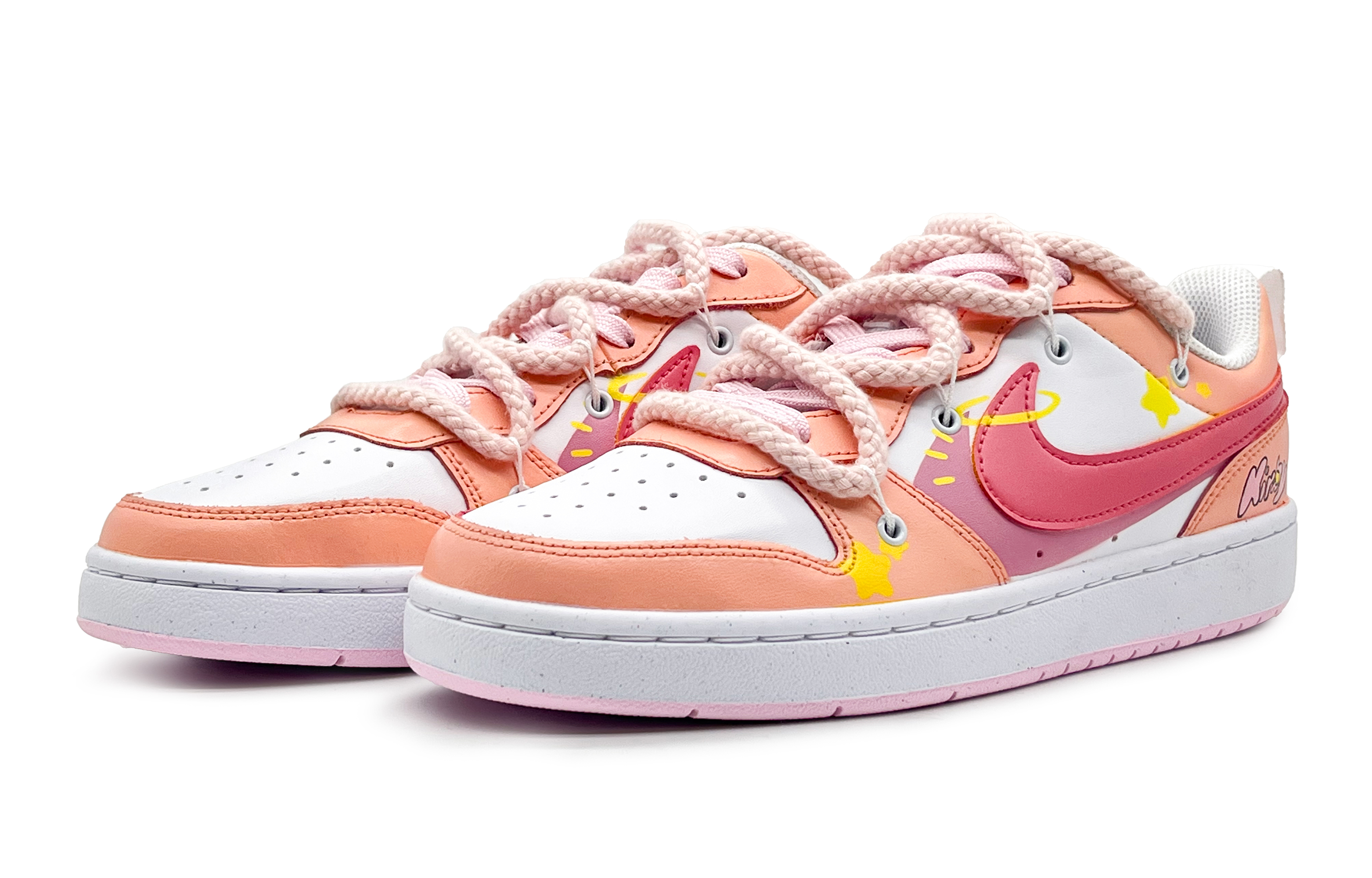 (Youth) Nike Court Borough Low 'Kirby Graffiti Custom' 圖 4