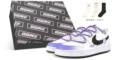 (Youth) Nike Court Borough Low 'Mystery Planet Deconstructed Splatter' DV5456-104-457657