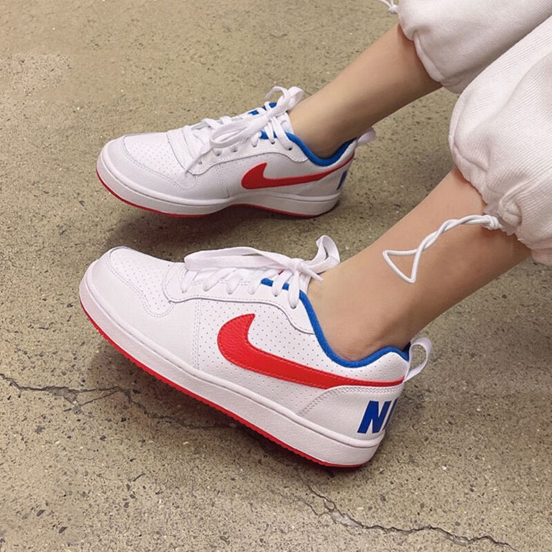 Shop (JR) Nike Court Borough Low 'Blanco Azul Rojo' DM2420-164