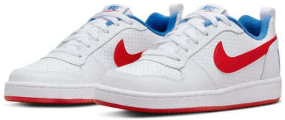 (JR) Nike Court Borough Low 'Blanco Azul Rojo' DM2420-164 Details for (JR) Nike Court Borough Low 'Blanco Azul Rojo' DM2420-164