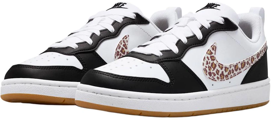 (JR) Nike Court Borough Low Negro Blanco Leopardo Swoosh. IR0566-001 Lookbook (JR) Nike Court Borough Low Negro Blanco Leopardo Swoosh. IR0566-001