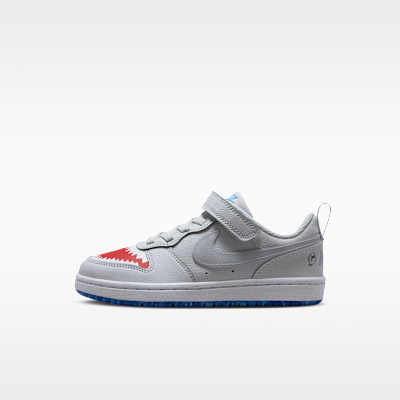 (Preschool) Nike Court Borough Low Pure Platinum/University Red/Game Royal/Wolf Grey IO1663-001