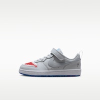 (Preschool) Nike Court Borough Low Pure Platinum/University Red/Game Royal/Wolf Grey IO1663-001 (Preschool) Nike Court Borough Low Pure Platinum/University Red/Game Royal/Wolf Grey IO1663-001