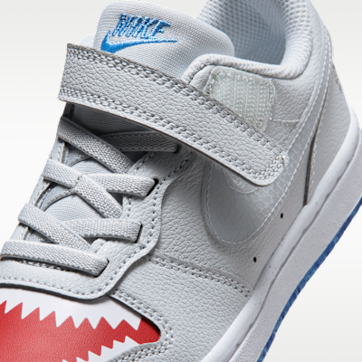 Sizing (JR) Nike Court Borough Low 純白/大學紅/皇家藍/狼灰 IO1663-001
