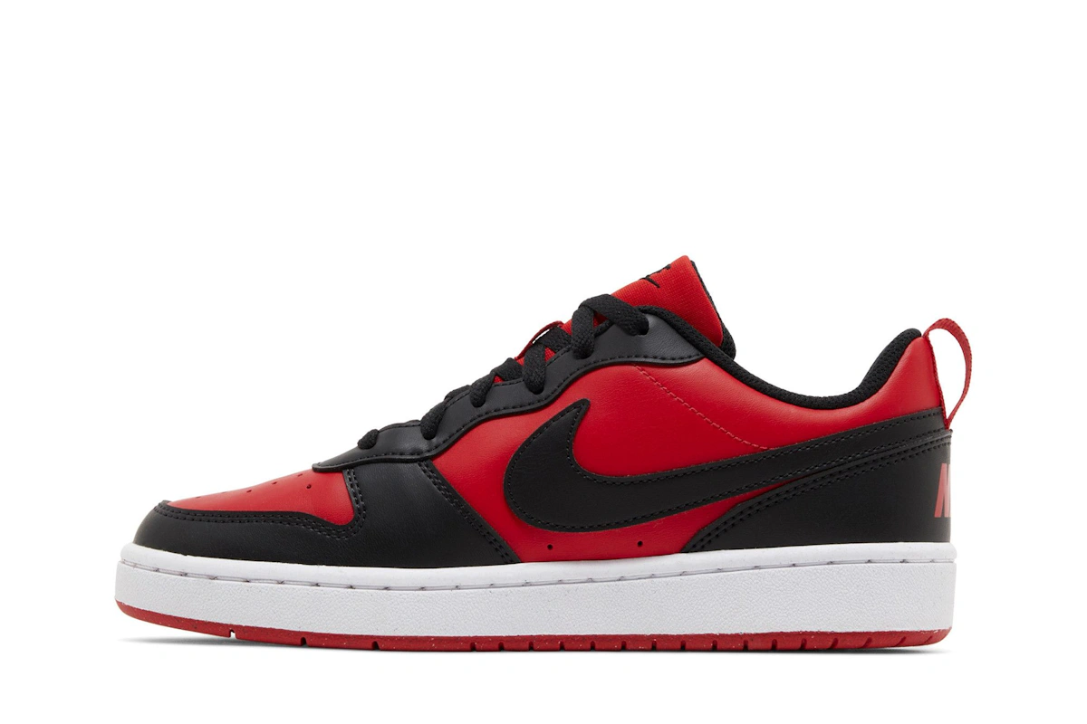 (Youth) Nike Court Borough Low Recraft 'Black University Red' DV5456-600
