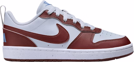 (Youth) Nike Court Borough Low Recraft 'Dark Team Red Pure Platinum' DV5456-006 (Youth) Nike Court Borough Low Recraft 'Dark Team Red Pure Platinum' DV5456-006