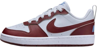 (Youth) Nike Court Borough Low Recraft 'Dark Team Red Pure Platinum' DV5456-006 (Youth) Nike Court Borough Low Recraft 'Dark Team Red Pure Platinum' DV5456-006