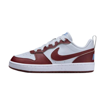 (Youth) Nike Court Borough Low Recraft 'Dark Team Red Pure Platinum'