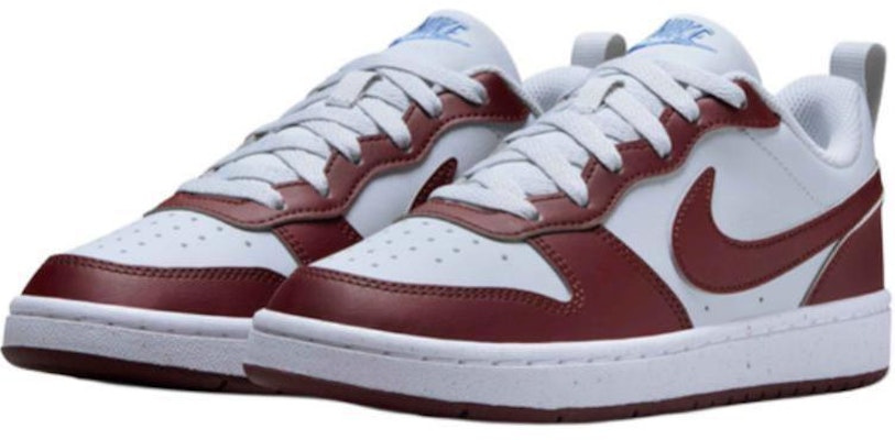 (Youth) Nike Court Borough Low Recraft 'Dark Team Red Pure Platinum' DV5456-006 Lookbook (Youth) Nike Court Borough Low Recraft 'Dark Team Red Pure Platinum' DV5456-006