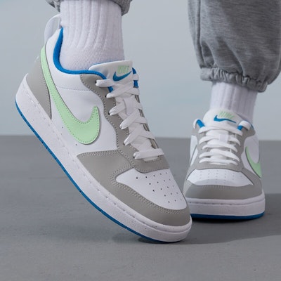 Nike Court Borough Low 防滑耐磨 低筒 板鞋 GS 薄荷酷灰 Lookbook Nike Court Borough Low 防滑耐磨 低筒 板鞋 GS 薄荷酷灰