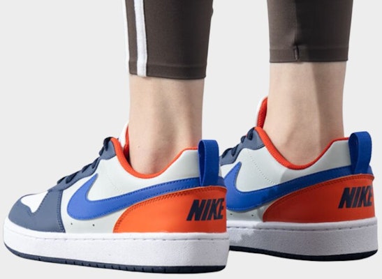 (Youth) Nike Court Borough Low Recraft 'Midnight Navy Team Orange' DV5456-401 Lookbook (Youth) Nike Court Borough Low Recraft 'Midnight Navy Team Orange' DV5456-401