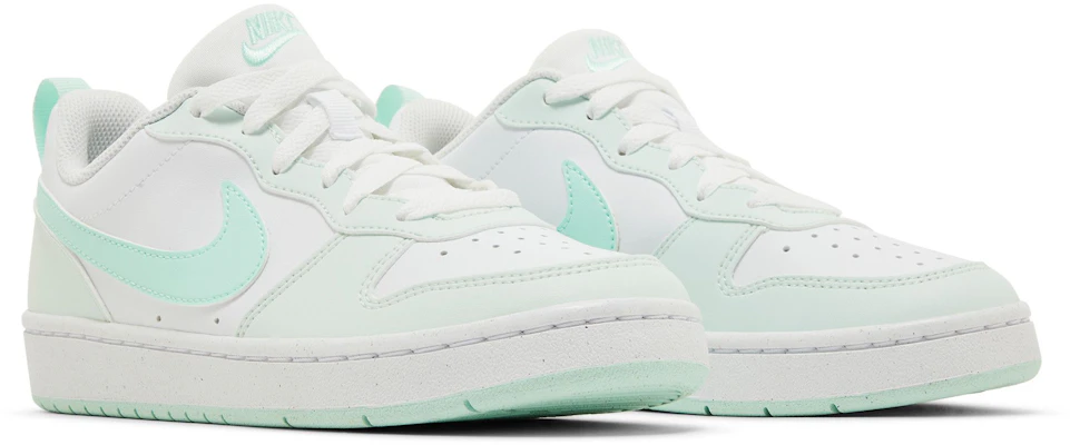 (JR) Nike Court Borough Low Recraft 'Mint Foam' Wanita Lelaki Kasut FZ3539-100 1