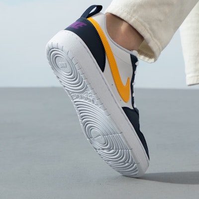 (JR) Nike Court Borough Low Recraft 'Obsidiana Oro Universitario' HJ3482-071 2