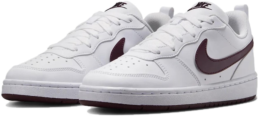 (Youth) Nike Court Borough Low Recraft 'White Burgundy Crush' DV5456-112 Details for (Youth) Nike Court Borough Low Recraft 'White Burgundy Crush' DV5456-112