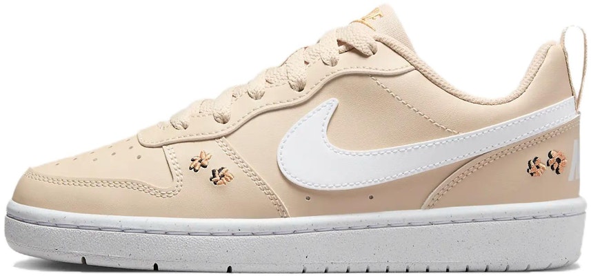 (Youth) Nike Court Borough Low Recraft SE 'Embroidered Floral' FZ3136-100 Buy (Youth) Nike Court Borough Low Recraft SE 'Embroidered Floral' FZ3136-100