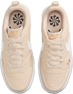 (Youth) Nike Court Borough Low Recraft SE 'Embroidered Floral' FZ3136-100 Lookbook (Youth) Nike Court Borough Low Recraft SE 'Embroidered Floral' FZ3136-100
