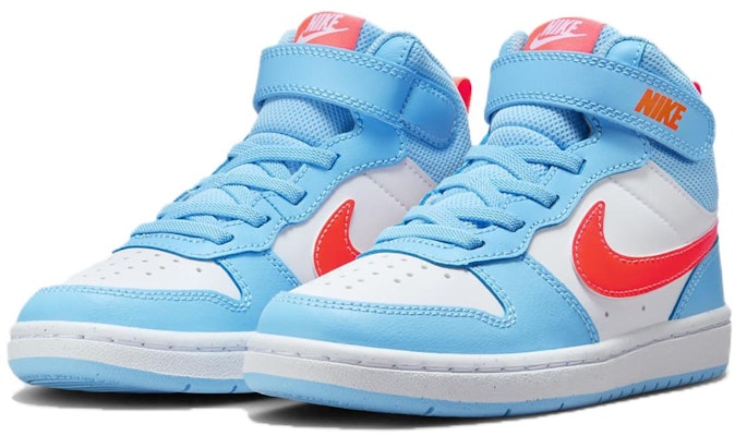 (Youth) Nike Court Borough Mid 2 'Aquarius Blue Orange' HF4792-407 Lookbook (Youth) Nike Court Borough Mid 2 'Aquarius Blue Orange' HF4792-407