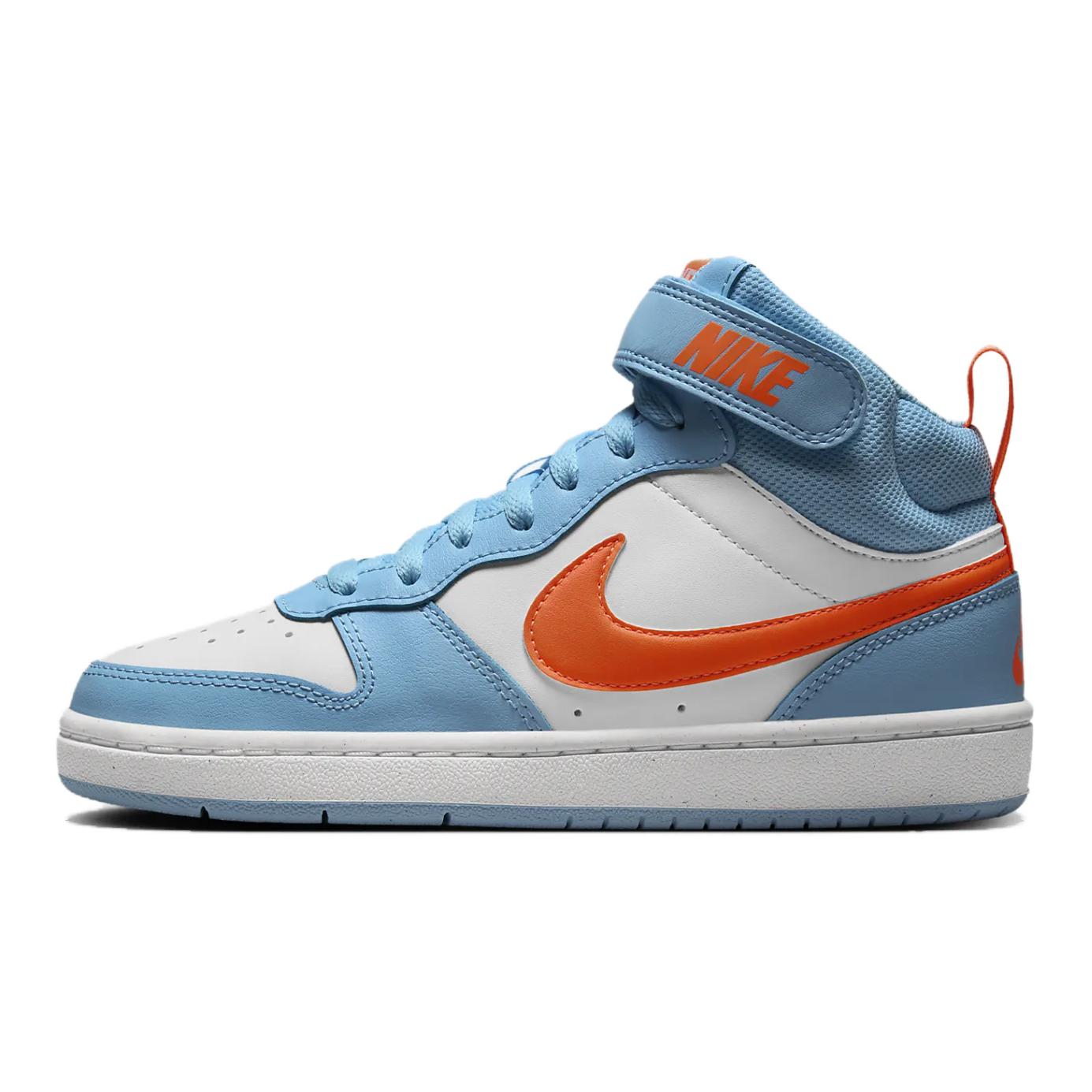 (Youth) Nike Court Borough Mid 2 'Aquarius Blue Total Orange' HF4791-407
