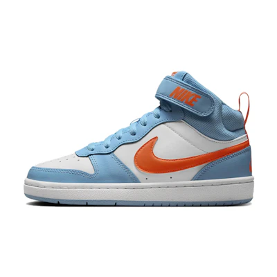 (Youth) Nike Court Borough Mid 2 'Aquarius Blue Total Orange'