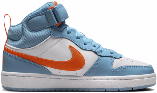 Lookbook (JR) Nike Court Borough Mid 2 '水瓶藍 橙色' HF4791-407