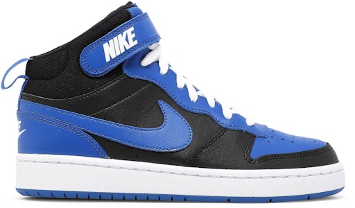 (JR) Nike Court Borough Mid 2 'Hitam Game Royal' DM8872-001 Buy (JR) Nike Court Borough Mid 2 'Hitam Game Royal' DM8872-001
