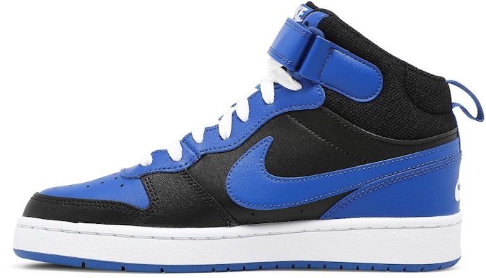 (Youth) Nike Court Borough Mid 2 'Black Game Royal' DM8872-001 Lookbook (Youth) Nike Court Borough Mid 2 'Black Game Royal' DM8872-001