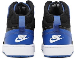 (JR) Nike Court Borough Mid 2 'Hitam Game Royal' DM8872-001 Details for (JR) Nike Court Borough Mid 2 'Hitam Game Royal' DM8872-001