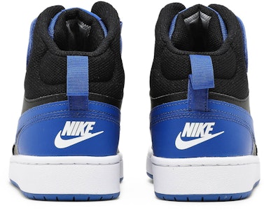 (JR) Nike Court Borough Mid 2 'Hitam Game Royal' DM8872-001 Details for (JR) Nike Court Borough Mid 2 'Hitam Game Royal' DM8872-001